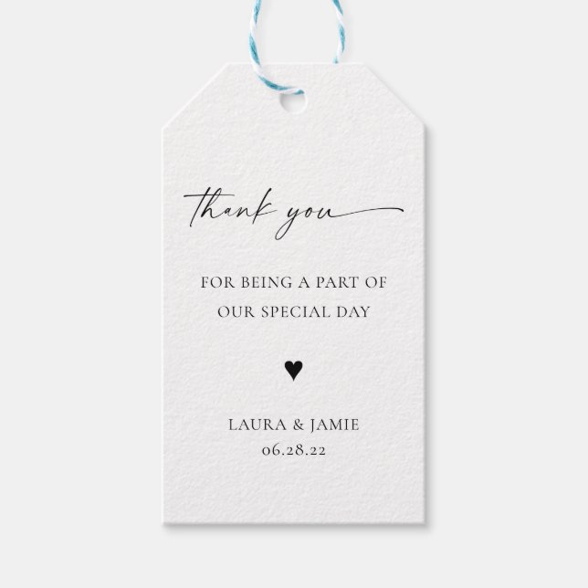 TANYA | Wedding Favor Tag (Front)