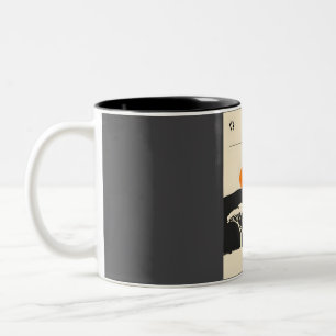 Tanzania Africa Book Cover Travel Poster Two-Tone Coffee Mug