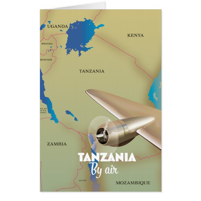 Tanzania By Air Card (Front)