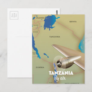 Tanzania By Air Postcard