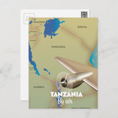 Tanzania By Air Postcard