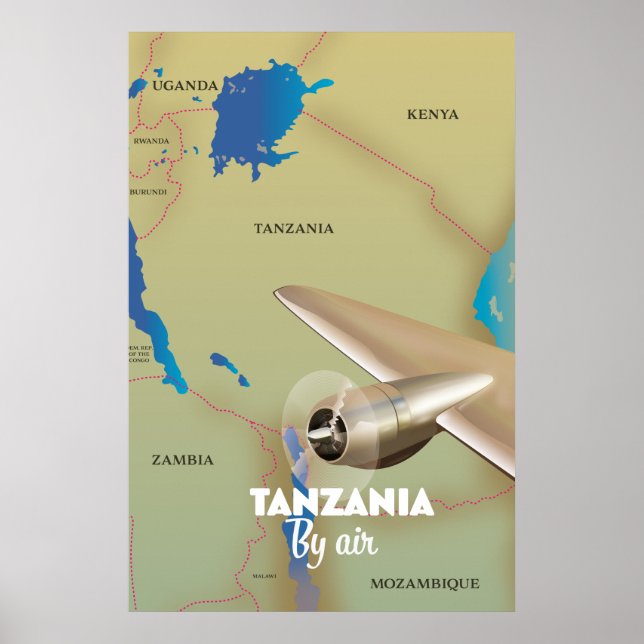 Tanzania By Air Poster (Front)