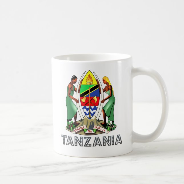 Tanzania Coat of Arms Coffee Mug (Right)
