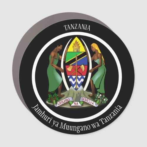 Tanzania Coat of Arms Patriotic Car Magnet