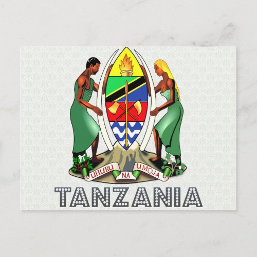 Tanzania Coat of Arms Postcard