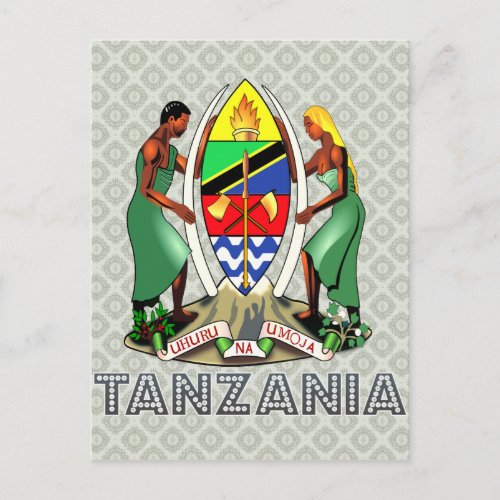 Tanzania Coat of Arms Postcard