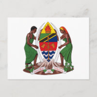 Tanzania Coat of Arms Postcard