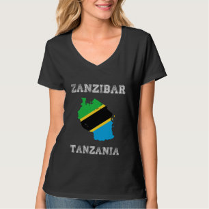 Tanzania Distressed Flag Zanzibar Pride T-Shirt