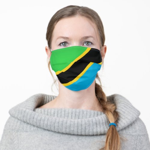 Tanzania Flag Adult Cloth Face Mask