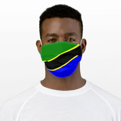 Tanzania flag adult cloth face mask