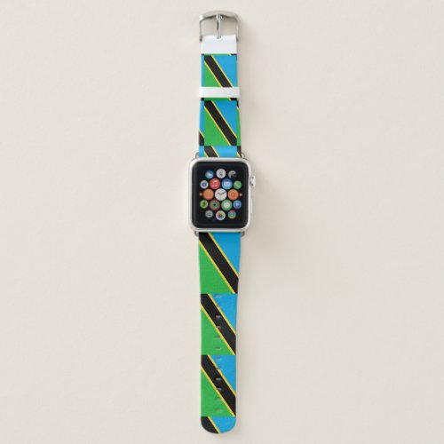 Tanzania Flag Apple Watch Band