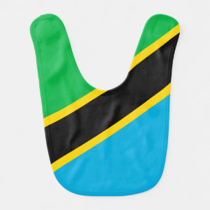 Tanzania flag baby bib
