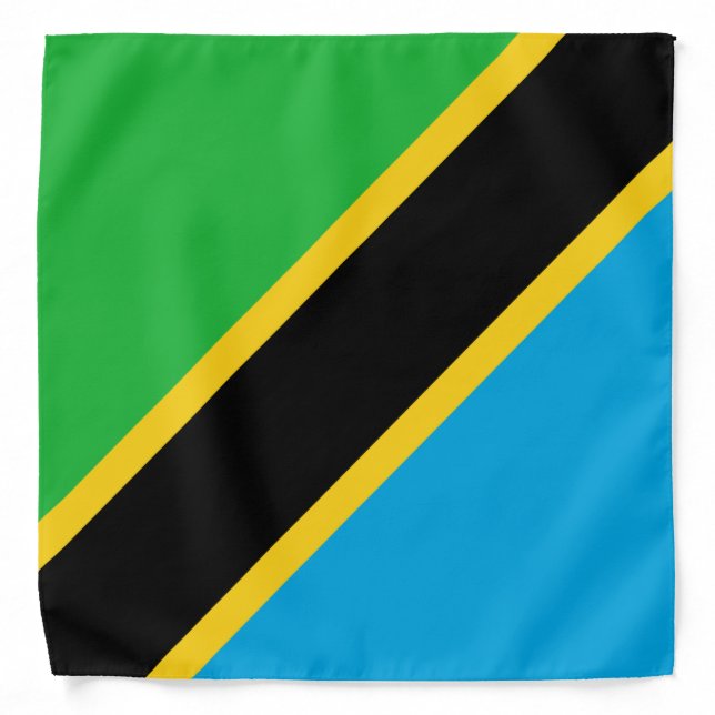 Tanzania Flag Bandana (Front)