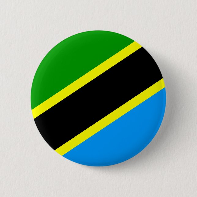 Tanzania Flag Button (Front)