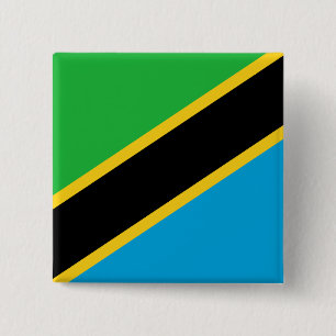 Tanzania Flag Button