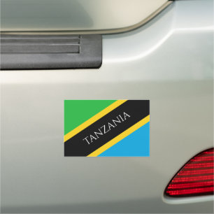 tanzania flag car magnet
