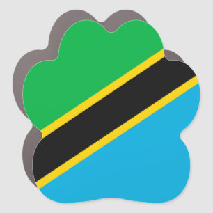 Tanzania flag car magnet
