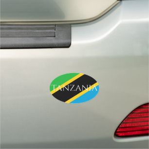 tanzania flag car magnet