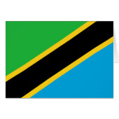 Tanzania Flag Card (Front Horizontal)