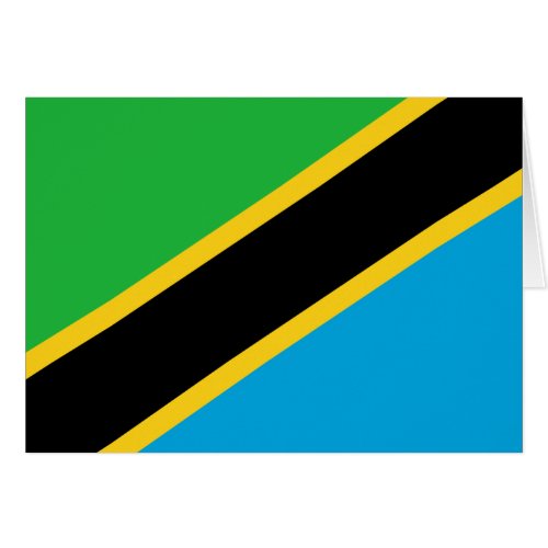 Tanzania Flag Card