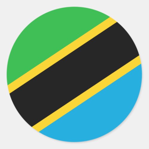 Tanzania Flag Classic Round Sticker