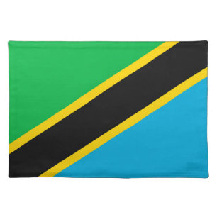 Tanzania flag cloth placemat