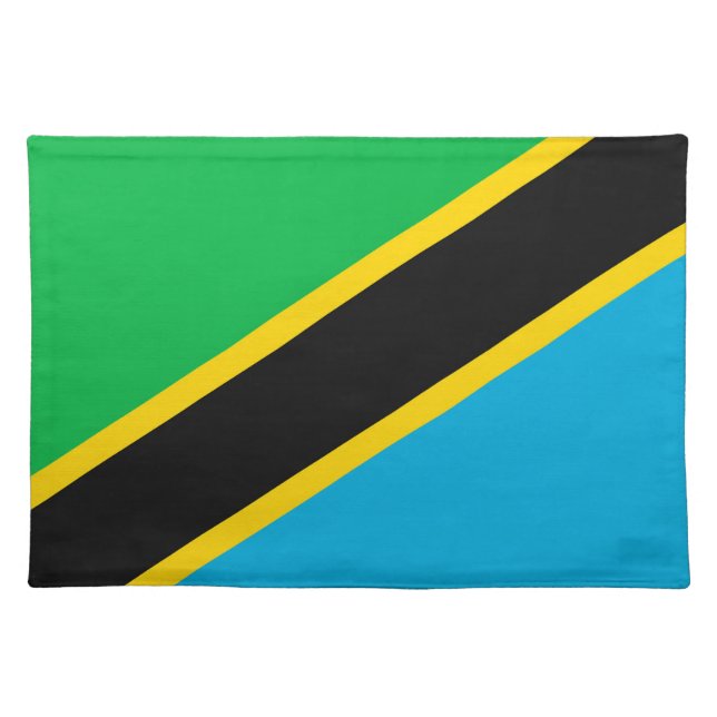 Tanzania flag cloth placemat (Front)