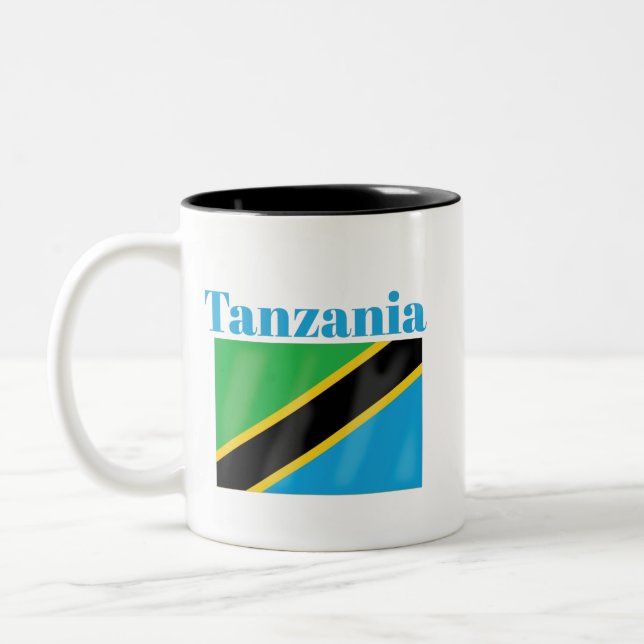 Tanzania Flag Coffee Mug (Left)
