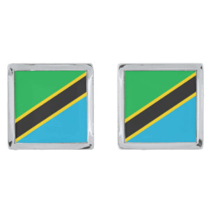 Tanzania flag cufflinks