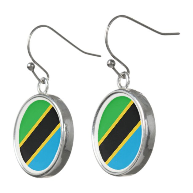 yellow flag earrings
