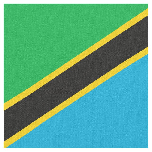 Tanzania flag fabric (Close Up)