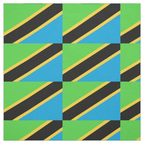 Tanzania Flag Fabric