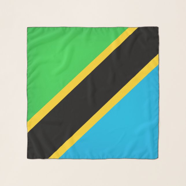 Tanzania Flag Fashion Scarf (Front)