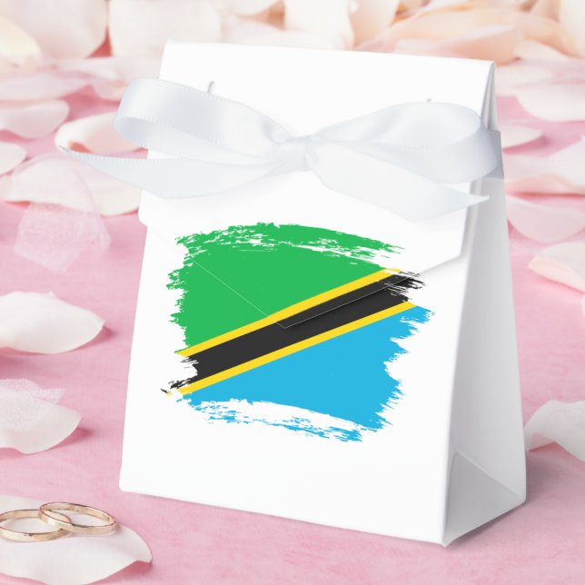 Tanzania flag favor boxes (Wedding)