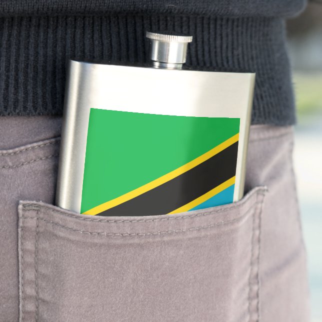 Tanzania flag flask (In Situ)