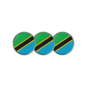 Tanzania flag golf ball marker