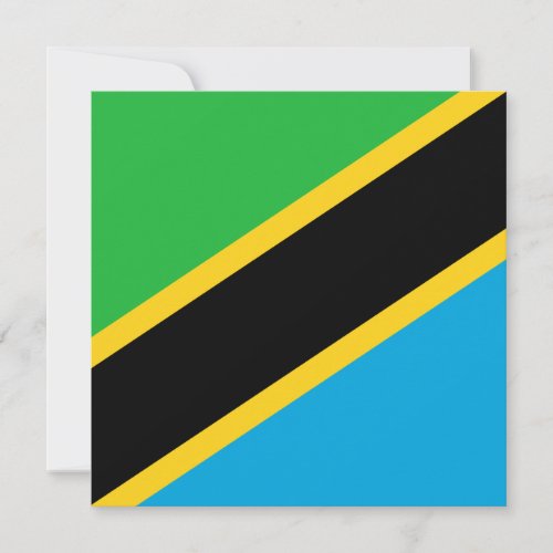 Tanzania Flag Invitation