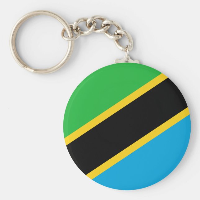 Tanzania Flag Keychain (Front)