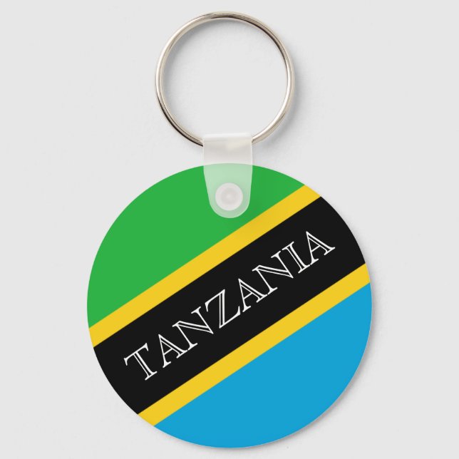 tanzania flag keychain (Front)