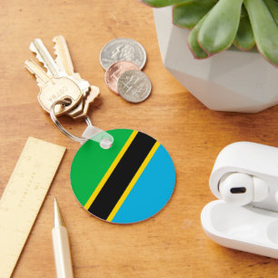 Tanzania flag keychain