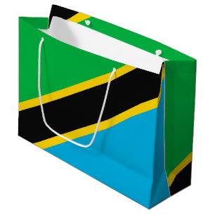 Tanzania flag large gift bag