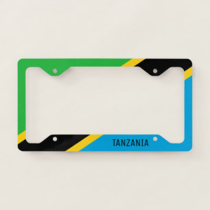 Tanzania flag license plate frame