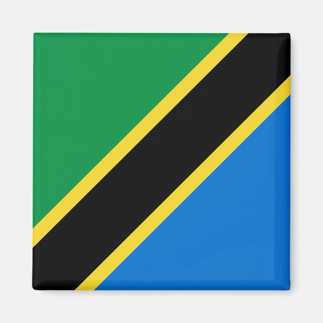 Tanzania Flag Magnet (Front)