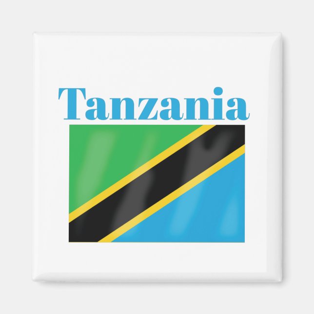Tanzania Flag Magnet (Front)