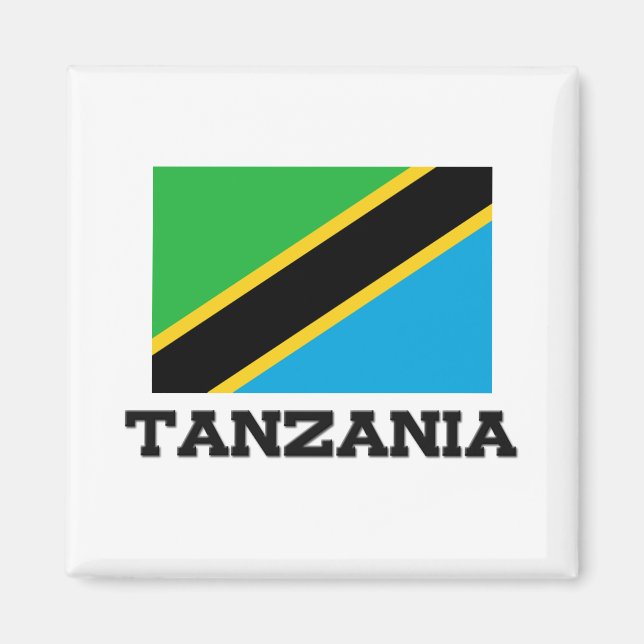 Tanzania Flag Magnet (Front)