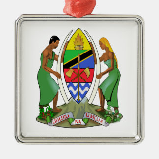 Tanzania Flag Metal Ornament