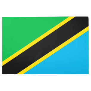 Tanzania flag metal print