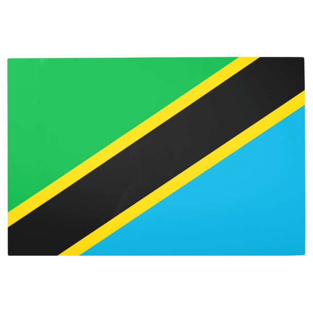 Tanzania flag metal print (Front)