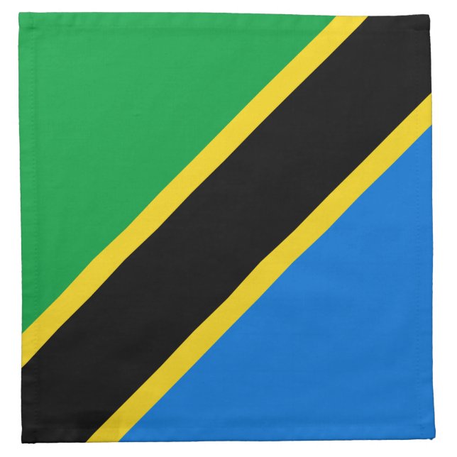 Tanzania Flag Napkin (Front)