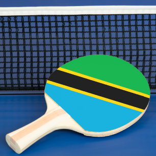 Tanzania flag ping pong paddle